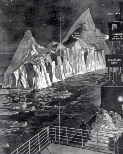 1912年，泰坦尼克号上的J. Scarrott所见的着名冰山 作者 英语学校