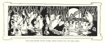 The fish every night raise their heads out of the lake (engraving) 作者 英语学校