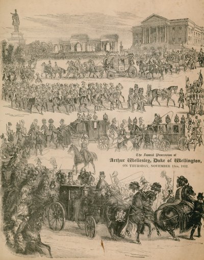 1852年11月18日，惠灵顿公爵亚瑟威尔斯利的葬礼队伍 作者 英语学校