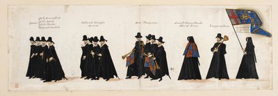 伊丽莎白一世女王前往威斯敏斯特大教堂的送葬队伍，1603 年 4 月 28 日 作者 英语学校