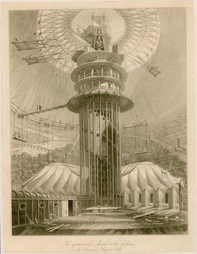 摄政公园Coloseum画廊的几何上升 作者 英语学校