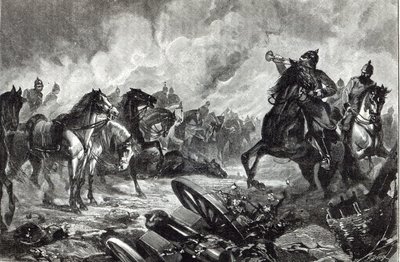 Gravelotte的马，来自1888年的“休闲时光” 作者 英语学校