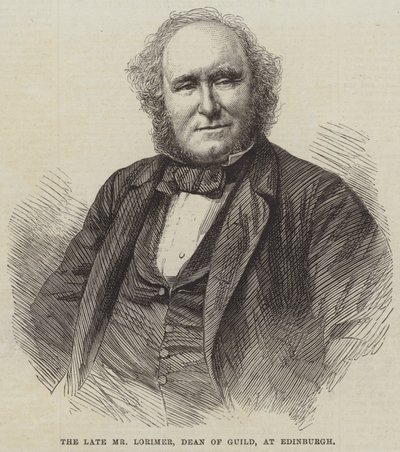 已故的爱丁堡公会会长 Lorimer 先生（版画） 作者 英语学校