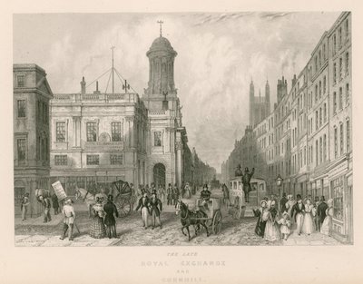 已故的皇家Exhange和Cornhill，伦敦 作者 英语学校