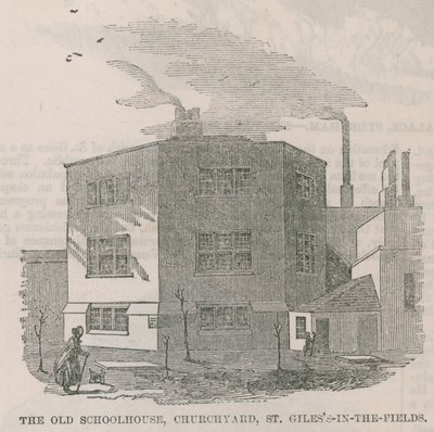St Giless-in-the-Field墓地的旧校舍 作者 英语学校