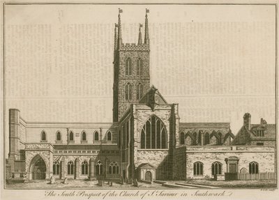 St Saviors的南部前景，Southwark，伦敦 作者 英语学校
