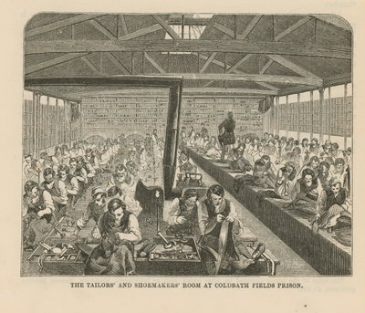 Coldbath Fields监狱的裁缝和制鞋商室 作者 英语学校