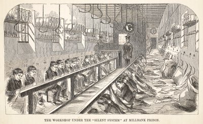 Millbank监狱沉默系统下的研讨会，伦敦刑事监狱的插图和监狱生活的场景，Henry Mayhew和John Binny，酒吧。 1862年 作者 英语学校