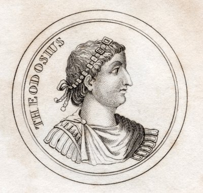 Theodosius the Great，来自&39;Crabb&39;s Historical Dictionary&39;，于1825年出版 作者 英语学校