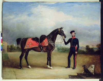 皇家骑兵卫队的托马斯·奥利弗·加斯科因（布面油画） 作者 英语学校