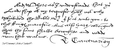 Thos Cranmer，（坎特比拱门） 作者 英语学校
