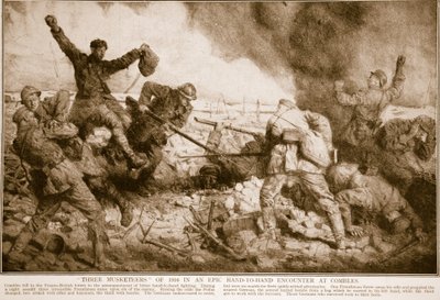 1916年的三个火枪手在1914年至1919年的Combles一场史诗般的徒手相遇 作者 英语学校