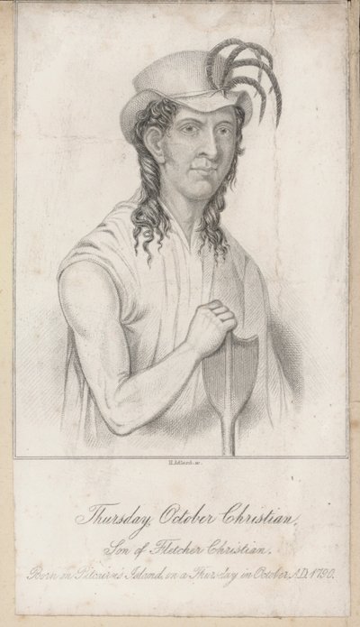 Thursday October Christian, son of Fletcher Christian (engraving) 作者 英语学校