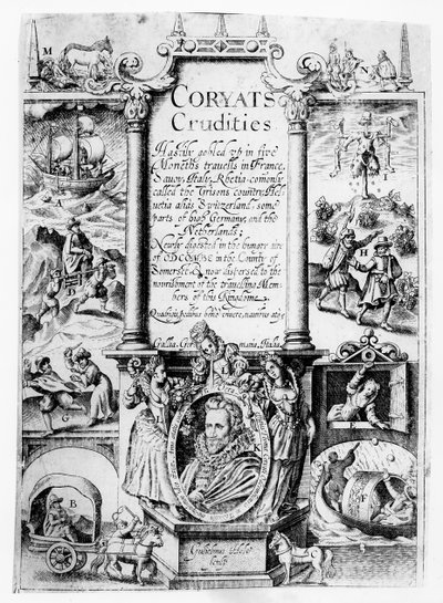 Coryats Crudities的标题页，发表于1611年 作者 英语学校