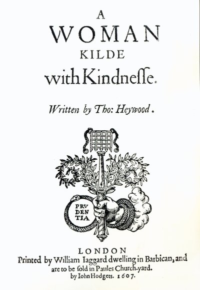 一位名叫佩奇的女人的头衔，由Thomas Heywood撰写，1607（打印） 作者 英语学校