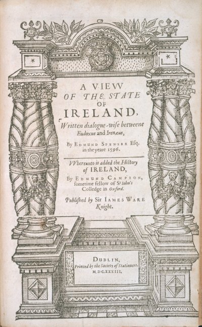 1633年，Irelande州和Irelande历史观的标题页 作者 英语学校