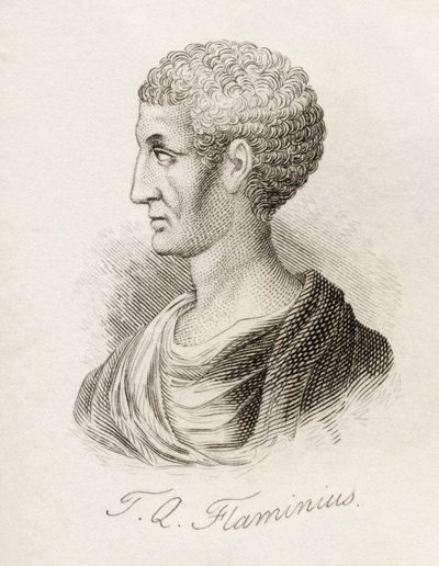 Titus Quinctius Flamininus，来自&39;Crabb&39;s Historical Dictionary&39;，于1825年出版 作者 英语学校