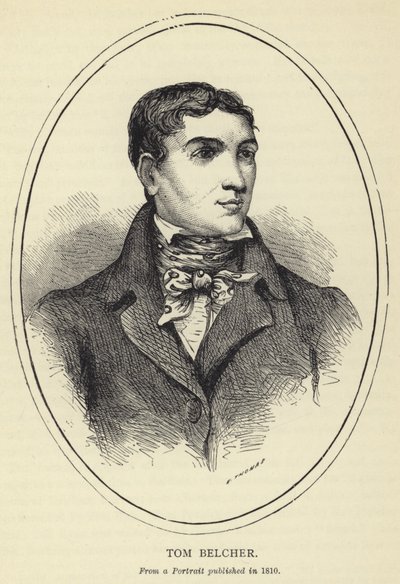 Tom Belcher，发表于1810年的肖像画 作者 英语学校