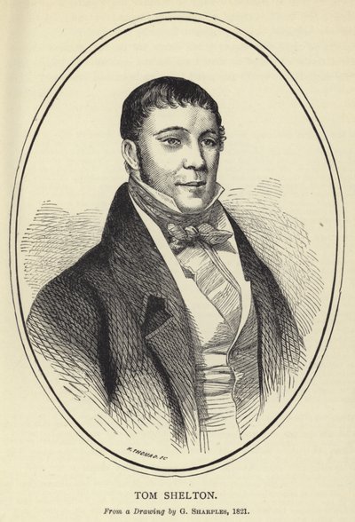 汤姆谢尔顿，来自G Sharples的绘画，1821年 作者 英语学校