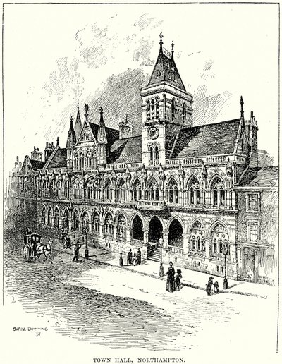 北安普顿市政厅（雕刻） 作者 英语学校