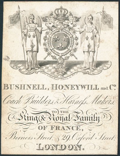 贸易卡，Bushnell，Honeywill和Co. 作者 英语学校