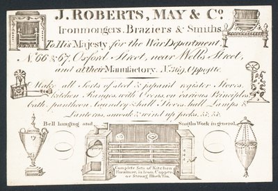 贸易卡，J Roberts，May＆Co 作者 英语学校