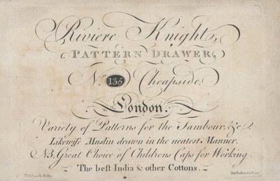 贸易卡，Riviere Knight 作者 英语学校
