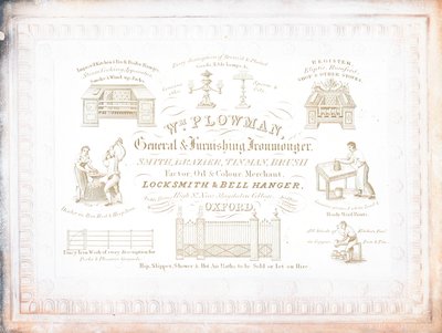 交易卡，William Plowman 作者 英语学校