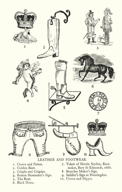 Trade signs: Leather and Footwear (litho) 作者 英语学校