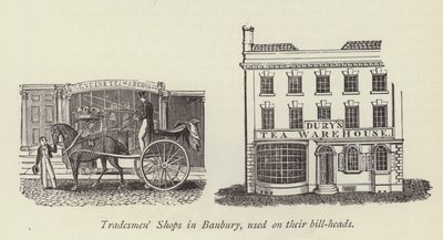 Banbury的商人商店，用于他们的账单头 作者 英语学校