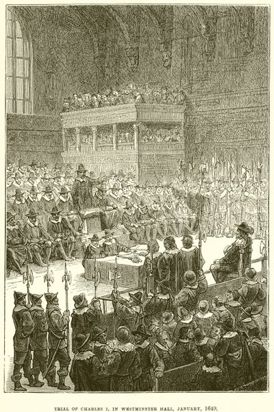1649年1月在威斯敏斯特大厅审判查理一世 作者 英语学校