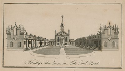 Mile End Road的Trinity Alms Houses 作者 英语学校