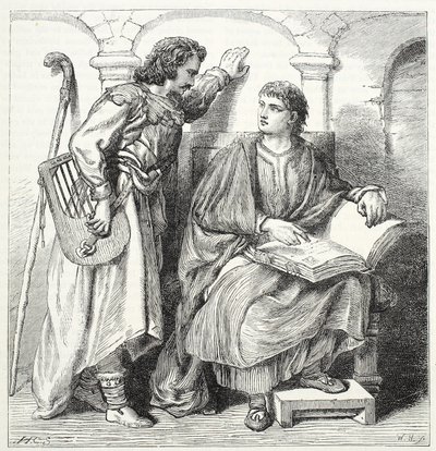 Troubadour和Barbe，James Aitken Wylie（1808-1890），酒吧的新教历史插图。 1878年 作者 英语学校