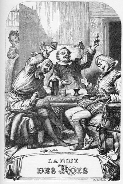 Twelfth Night, Or what you will - Illustration in “” Works complete by William Shakespeare”” 1866 - The illustrations and general form of this edition are borrowed from Cassell