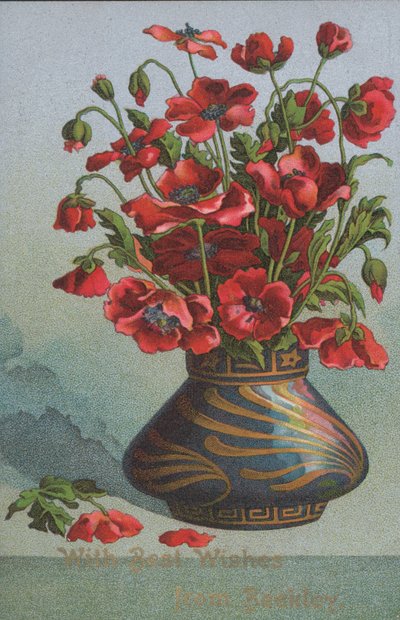 罂粟花瓶（chromolitho） 作者 英语学校