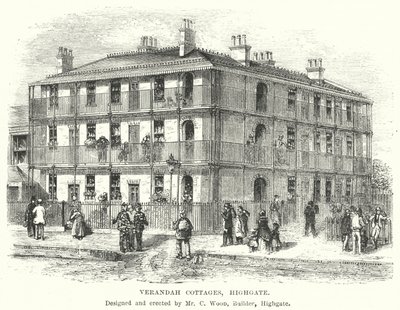Verandah Cottages, Highgate (engraving) 作者 英语学校