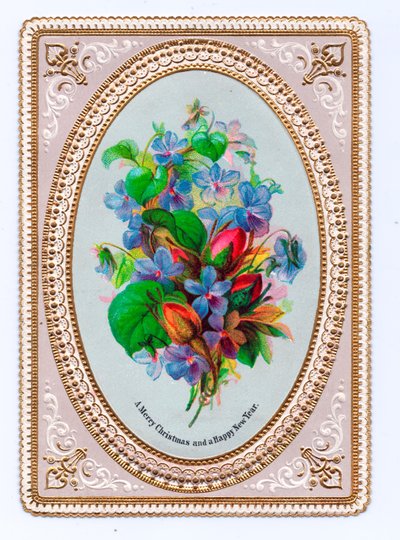 维多利亚时代的圣诞贺卡，1880年 作者 英语学校