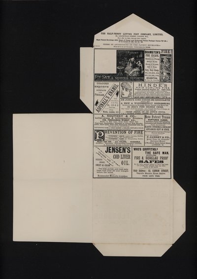 维多利亚半便士邮政文具（石版画） 作者 英语学校