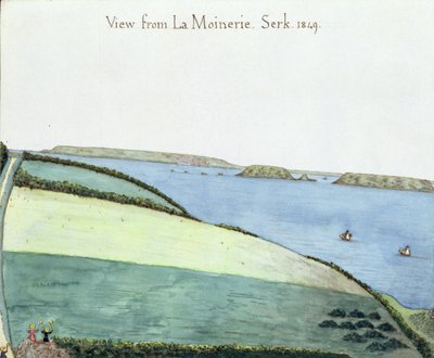 查看来自La Moinerie，Serk，1849年（纸上的wc） 作者 英语学校