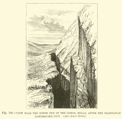 1857年那不勒斯地震后，在贝拉峡谷北端附近观看 作者 英语学校