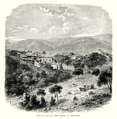 委内瑞拉首都加拉加斯风景（雕刻） 作者 英语学校