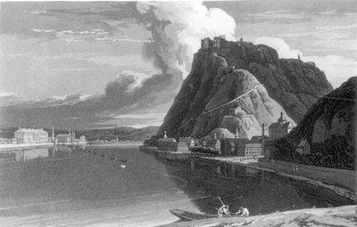 Ehrenbreitstein和Coblenz的视图，从A Tour到Holland，沿莱茵河右岸和左岸到约翰卡尔爵士，出版于1807年 作者 英语学校
