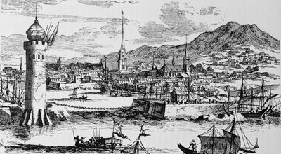 哈瓦那的视图，来自“美国的叙事与批评史”，由Justin Winsor编辑，1886年伦敦 作者 英语学校