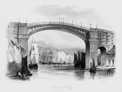 1841年桑德兰桥的视图 作者 英语学校