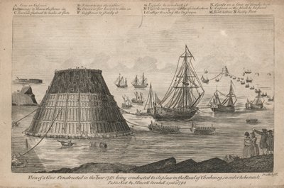 在1785年建造的锥体的视图被引导到它在瑟堡路的地方 作者 英语学校