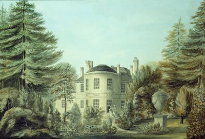 十八世纪别墅的景色，1790年（纸上写着） 作者 英语学校