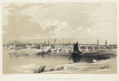 1802年布罗米洛的景色（雕刻）。 作者 英语学校