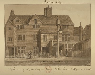 Coopers Arms Inn酒店，罗素街，1828年（纸上洗） 作者 英语学校