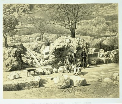 火星神庙的视图，来自Helicarnassus，Cnidus和Branchidae的Disorties历史，由Charles Thomas Newton（1816-94）于1862年出版 作者 英语学校