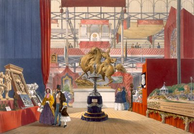 Zollyverein乐器的视图站在1851年的大展，来自Dickinsons综合图片 作者 英语学校
